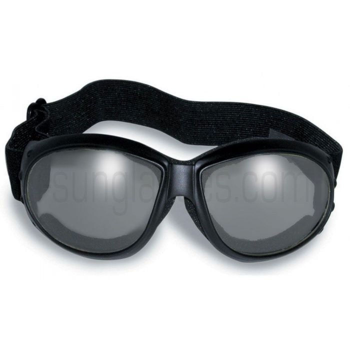 Global Vision Eyewear Eliminator Goggles with Micro-Fiber Pouch Super Dark Lens 