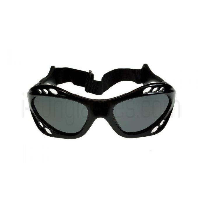 Birdz Seahawk Floating Polarised Water Sports Sunglasses Black//Blue-Mirror ML