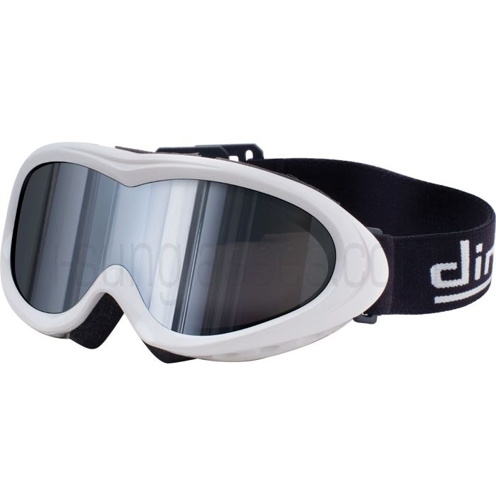 Dirty Dog Flick Ski Goggles White/ChromeMirror Small Size