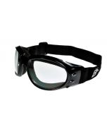 Birdz Eyewear Eagle Motorcycle Goggles Black Frame/Yellow Lens 