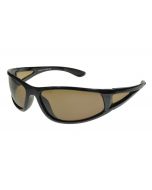 Badical One-Eighty Wraparound Polarised Sunglasses Black/Brown ML