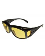Fit-Over Sunglasses Polarised 3735PL Yellow Night Driving Lenses Large Size