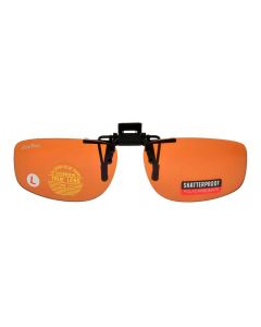 ClipFlipz Rectangular PC Large/Copper Clip On Sunglasses