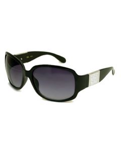 CG Oversized Womens Sunglasses 36005CG Black-White/Smoke ML