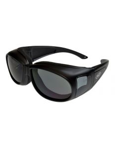 Global Vision Outfitter Padded Fitover Sun Glasses Black/Smoke Medium