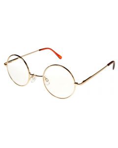 Round John Lennon Glasses Gold/Clear ML
