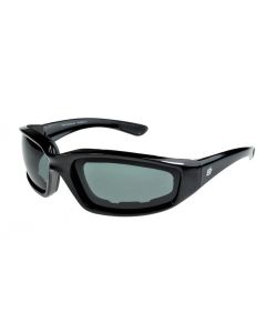 Birdz Oriole Polarised Padded Sunglasses Black/Smoke ML