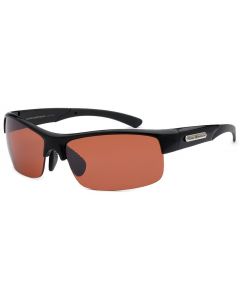 Road Warrior Half Frame Driving Sunglasses 8RW7244 Black/Copper ML