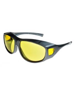 Fit Over-Glasses Grande Shatterproof Sunglasses with Yellow Lenses Large Size