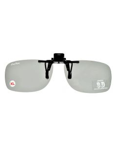 ClipFlipz Clip On 3D Glasses Polarised Extra-Large/Grey
