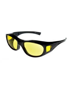 Fit Over-Glasses Piccolo Shatterproof Sunglasses Black/Yellow Small