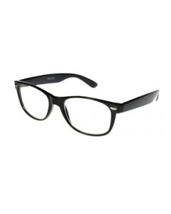Classic Retro Eye Glasses Rx Black/Clear Medium