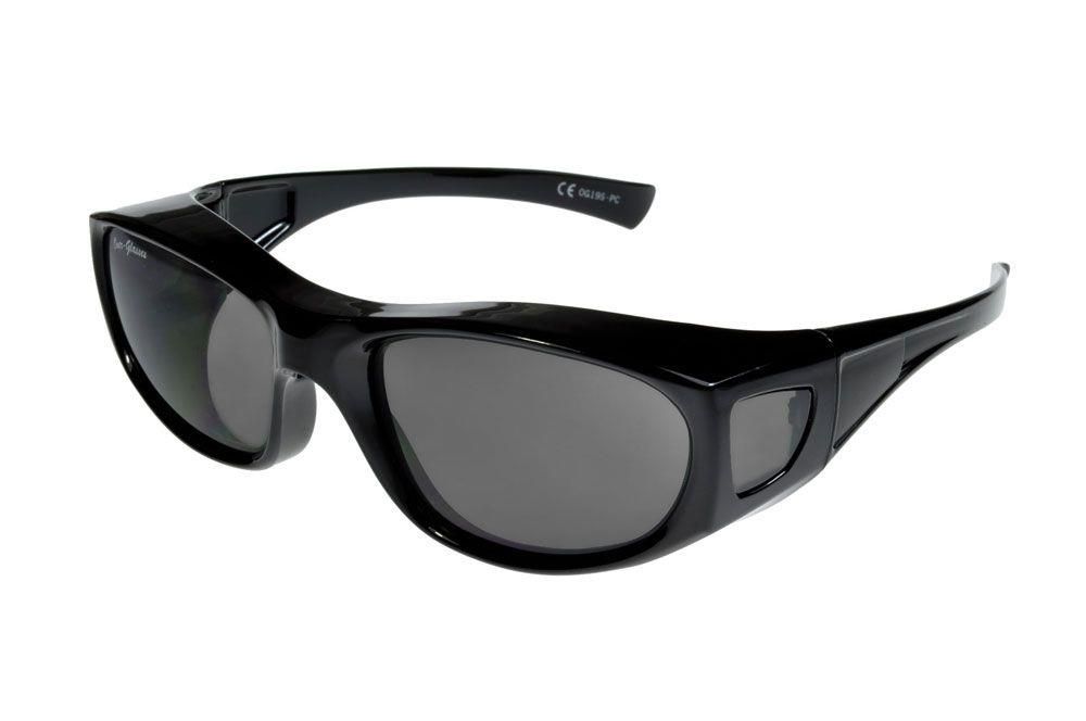 Fit Over-Glasses Piccolo Shatterproof Sunglasses with Smoke Lenses Small Size