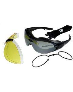 Birdz Phoenix Interchangeable Motorcycle Sunglasses/Goggles 3 Lens Kit with Prescription Lens Rx Insert ML