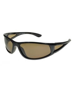 Badical One-Eighty Wraparound Polarised Sunglasses Black/Brown ML