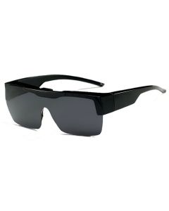 Badical 6850PC Flip-Up Fit-Over Sunglasses Non-Polarised Black/Smoke Medium Size