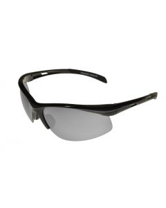 Badical Glade Half Frame Wraparound Sunglasses Black/Smoke-Mirror ML