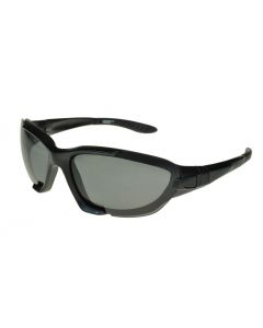 Badical Rebel Polarised Wraparound Sport Sunglasses Black/Smoke ML