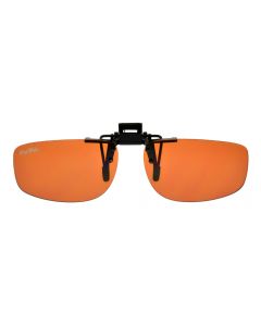 ClipFlipz Rectangular Non-Polarised Copper Clip On Sunglasses Small Medium Large