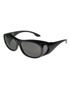 Badical Fitover Sunglasses Non-Polarised 4600PC Super Dark Black/Smoke Medium