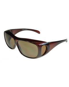 Fit-Over Sunglasses Non-Polarised 4599PC Opaque-Brown/Brown Medium Size