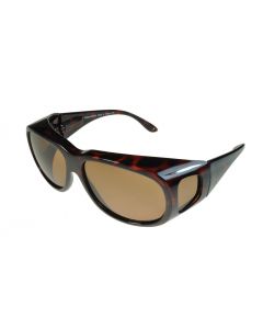 Fit-Over Sunglasses Polarised 5015PL Tortoiseshell/Brown Medium Size