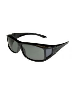 Fit-Over Sunglasses Polarised 70077 Black/Smoke Small