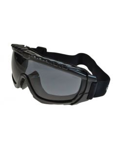 Global Vision Ballistech 1 Motorcycle Ballistic Safety Goggles Black/Smoke Small to Medium Size