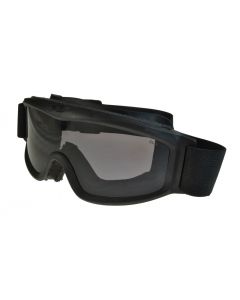 Global Vision Ballistech 3 Motorcycle Ballistic Safety Goggles Black/Smoke ML